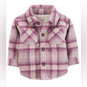 Baby Plaid Sherpa-Lined Shirt Jacket